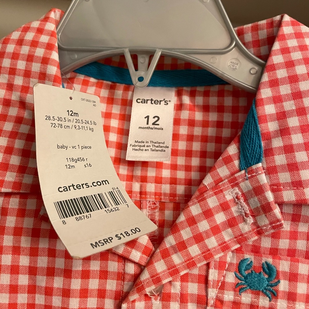 Carter’s short sleeved romper